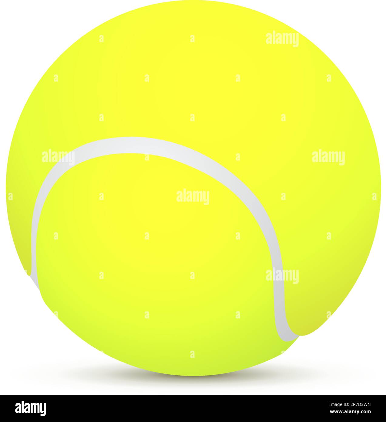 tennis ball on white background (vector illustration Stock Vector Image ...