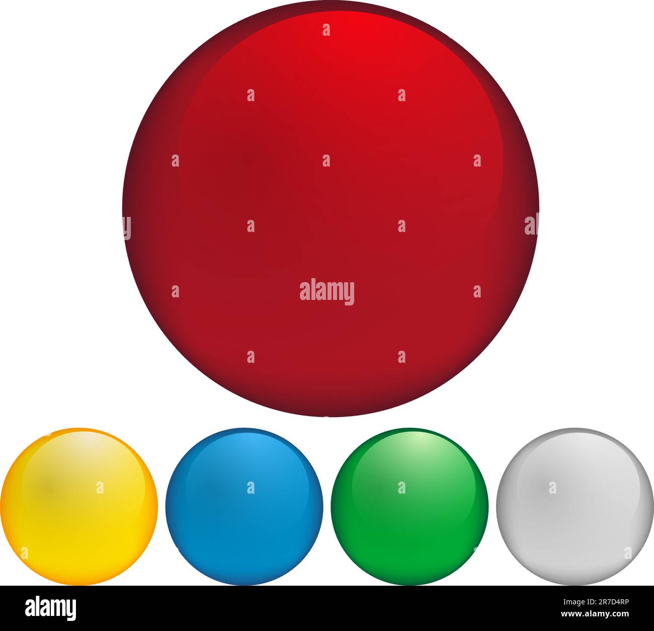 Green buttons aqua style glossy Stock Vector Images - Alamy