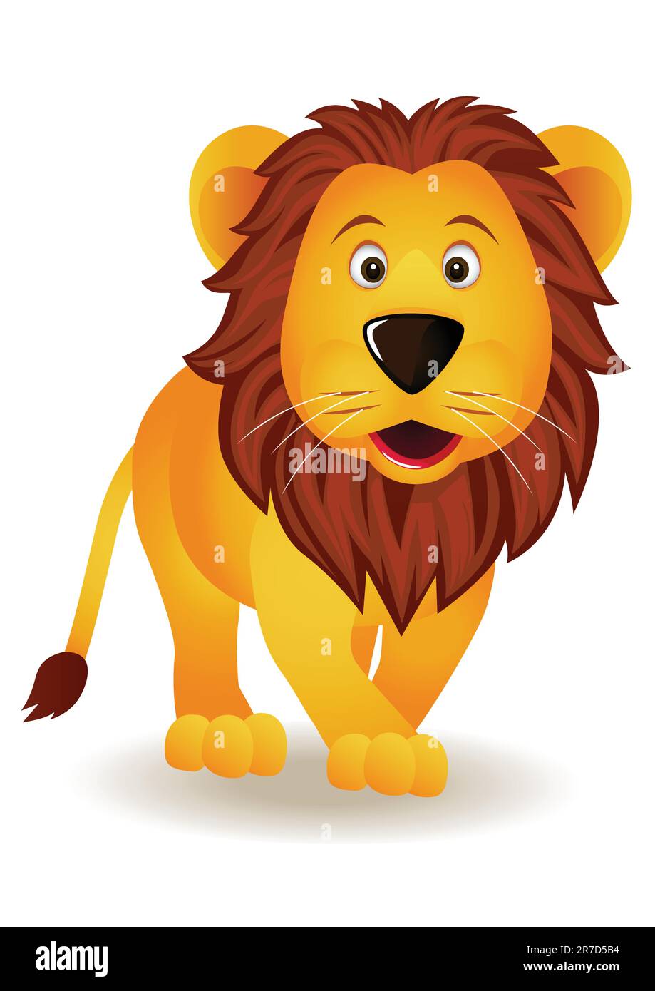 Lion vector cartoon Stock Vector