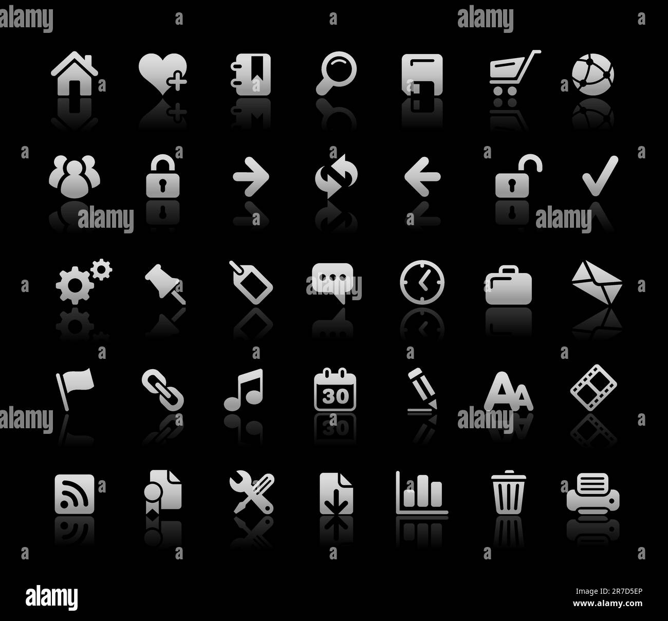 Professional icons for your website or presentation. -eps8 file format ...