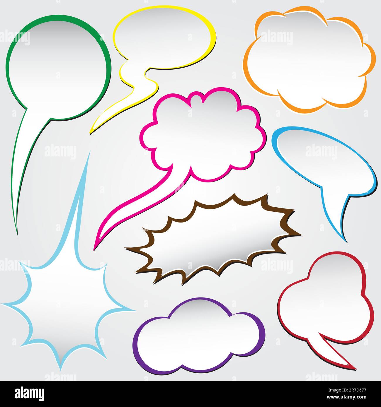 Paper origami speech bubble .Dialog cloud. Vector illustration ...