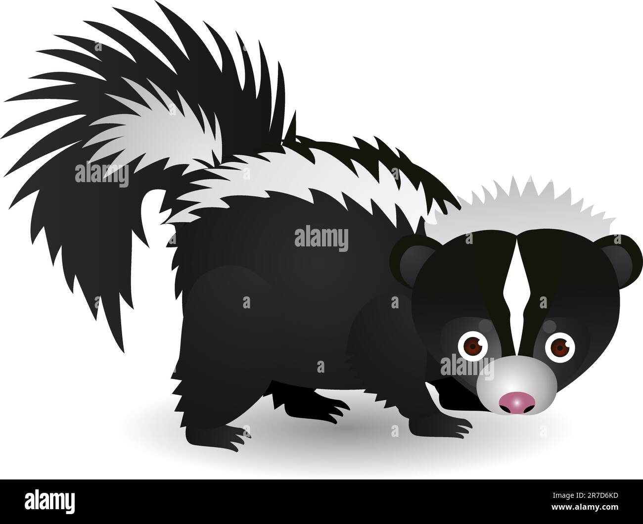 Vector illustration of skunk cartoon Stock Vector Image & Art - Alamy