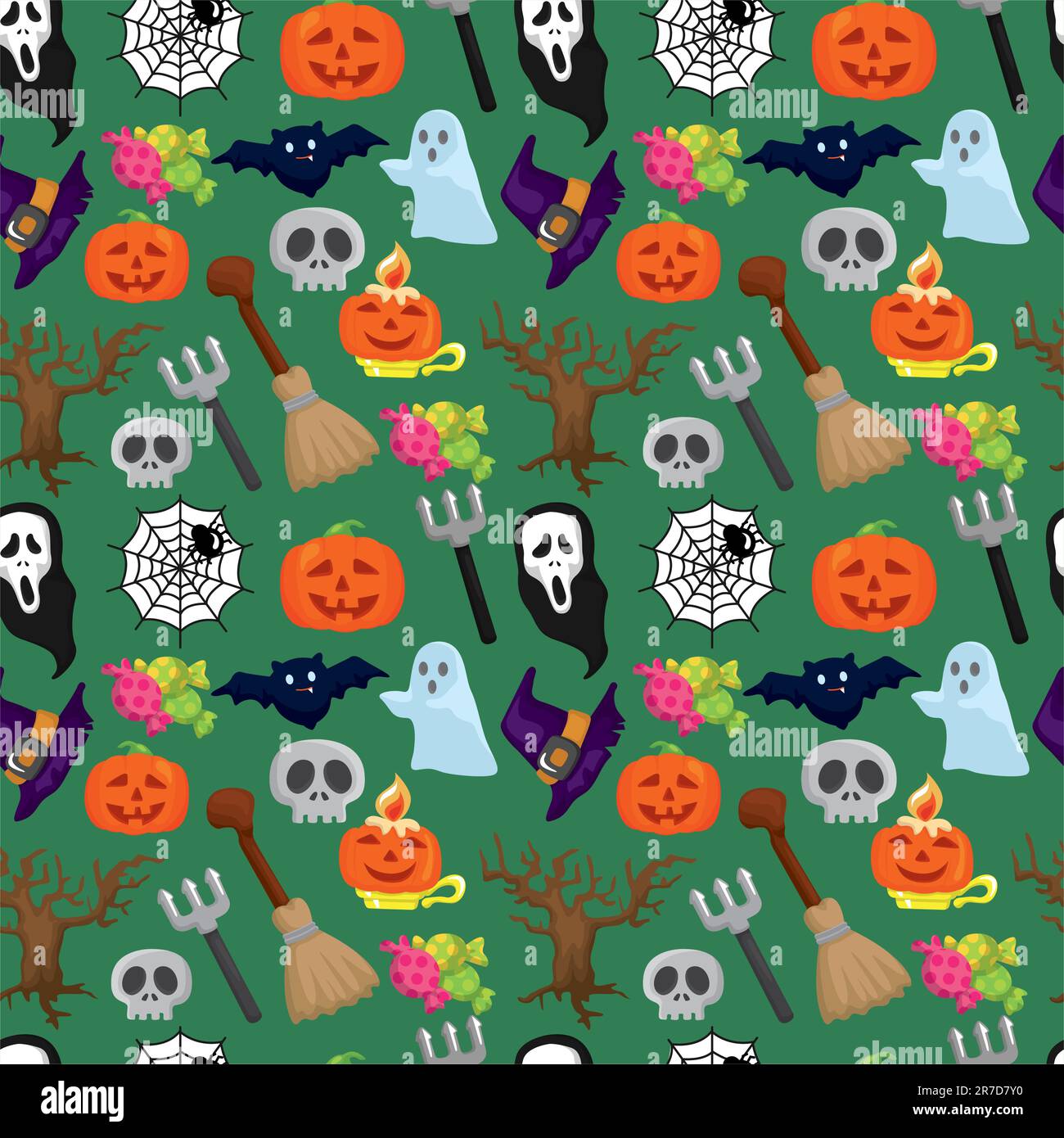 Seamless halloween pattern human Stock Vector Images - Alamy