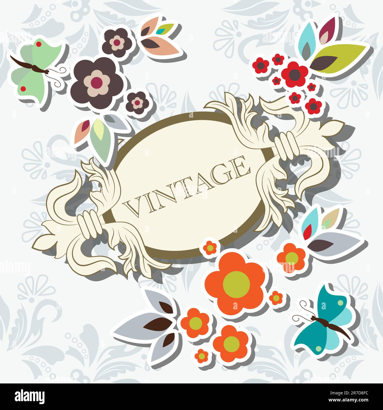 Vector floral elegant frame Stock Vector Image & Art - Alamy