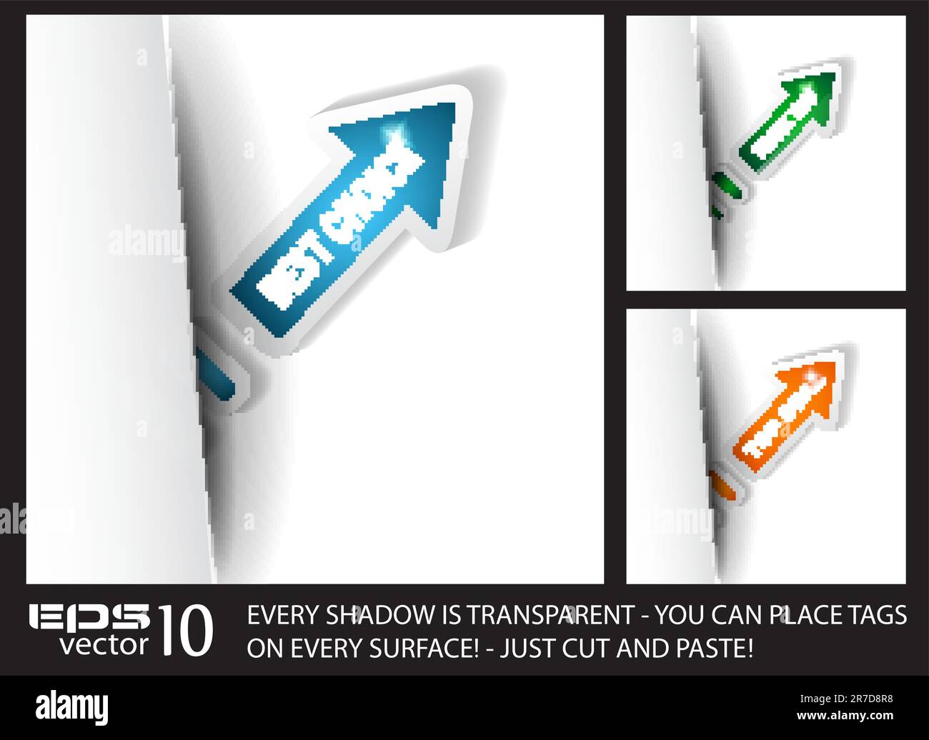 Original Style Paper Tag with transparent shadows. Ready to copy and ...