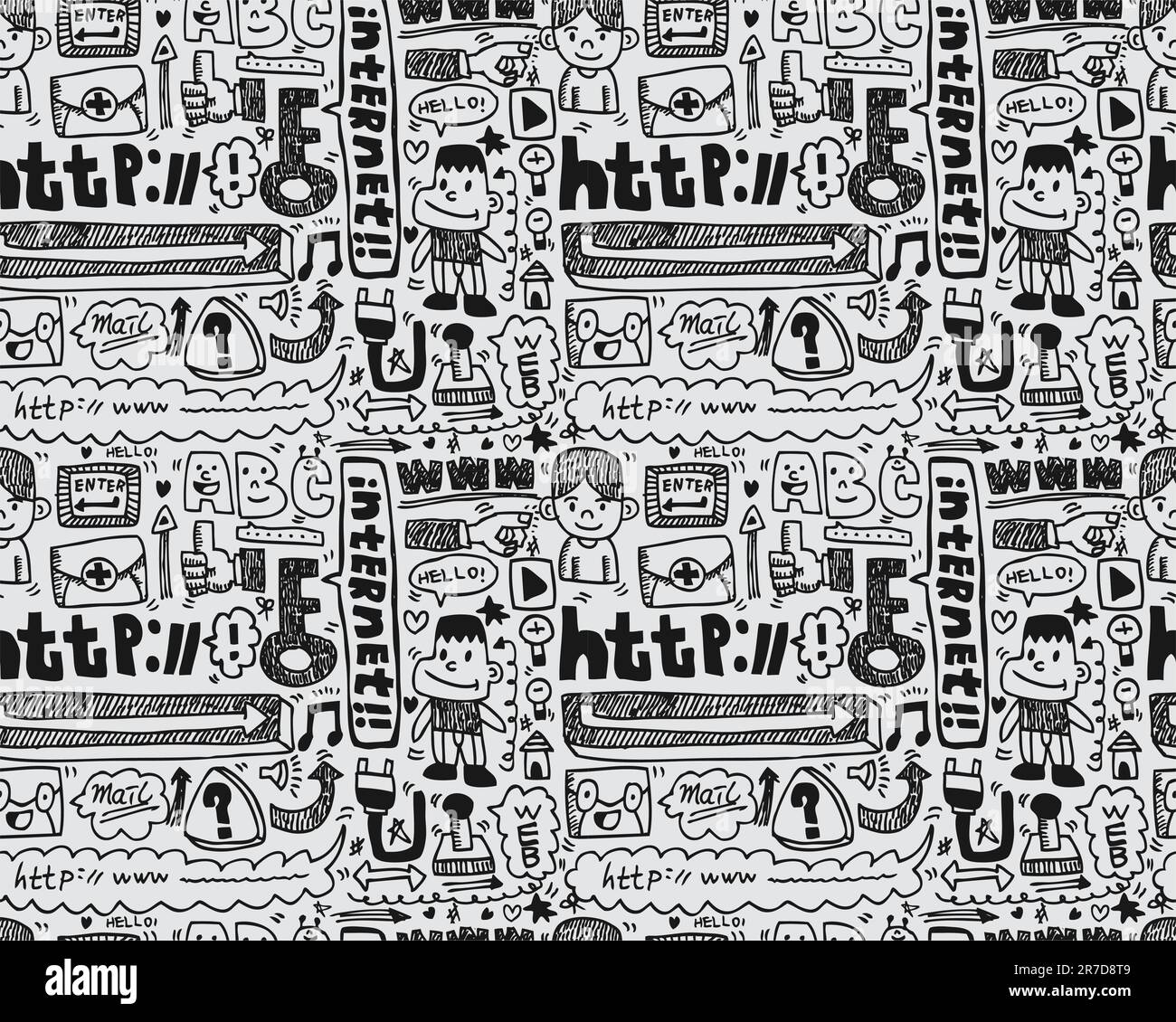 seamless web pattern Stock Vector