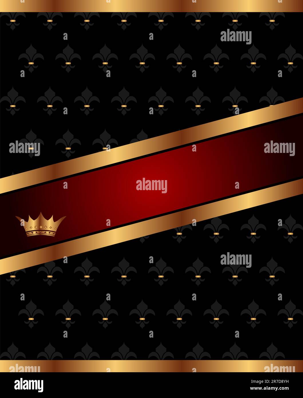 Illustration background with golden luxury crown - vector Stock Vector ...