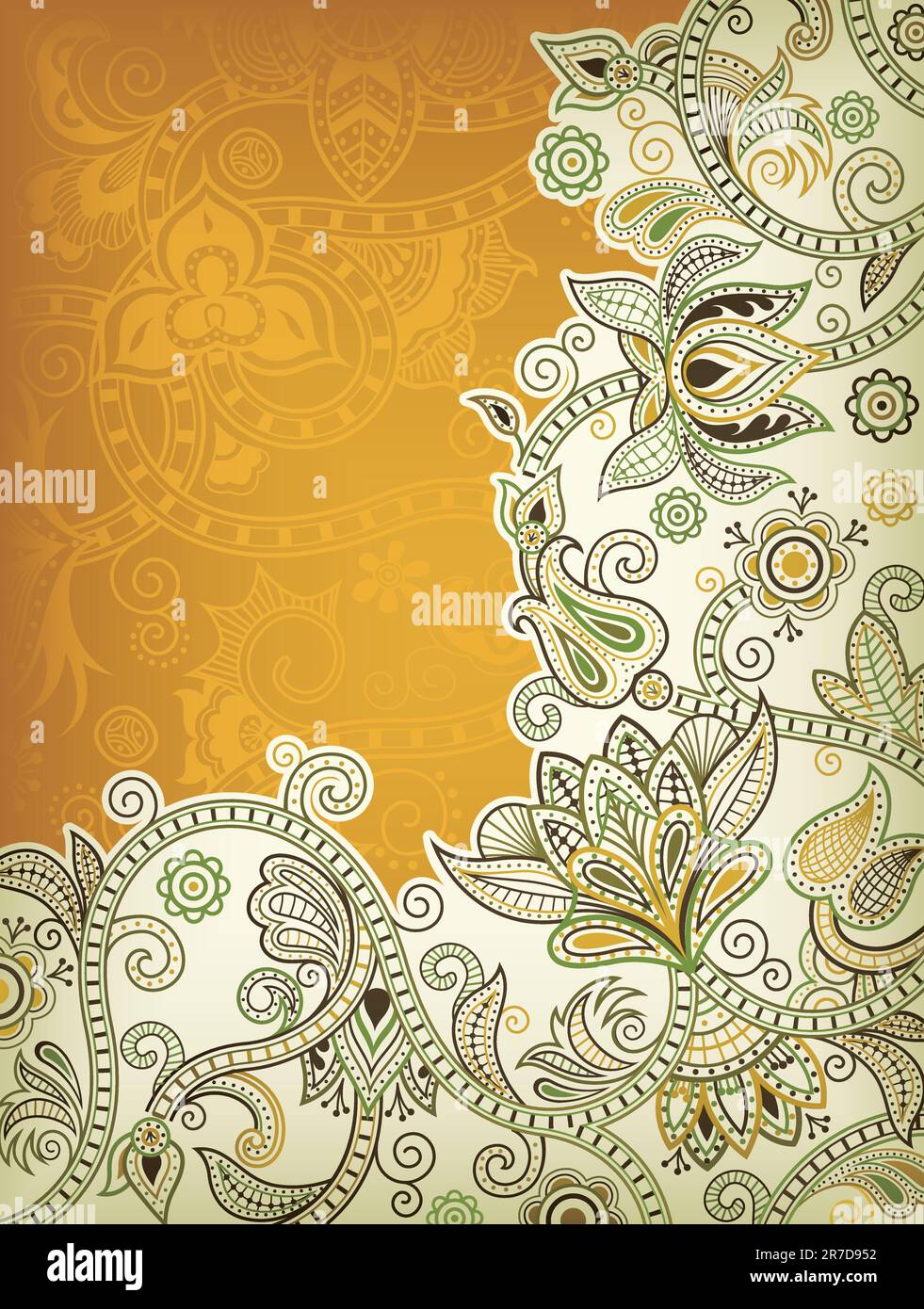Illustration of abstract floral background Stock Vector Image & Art - Alamy