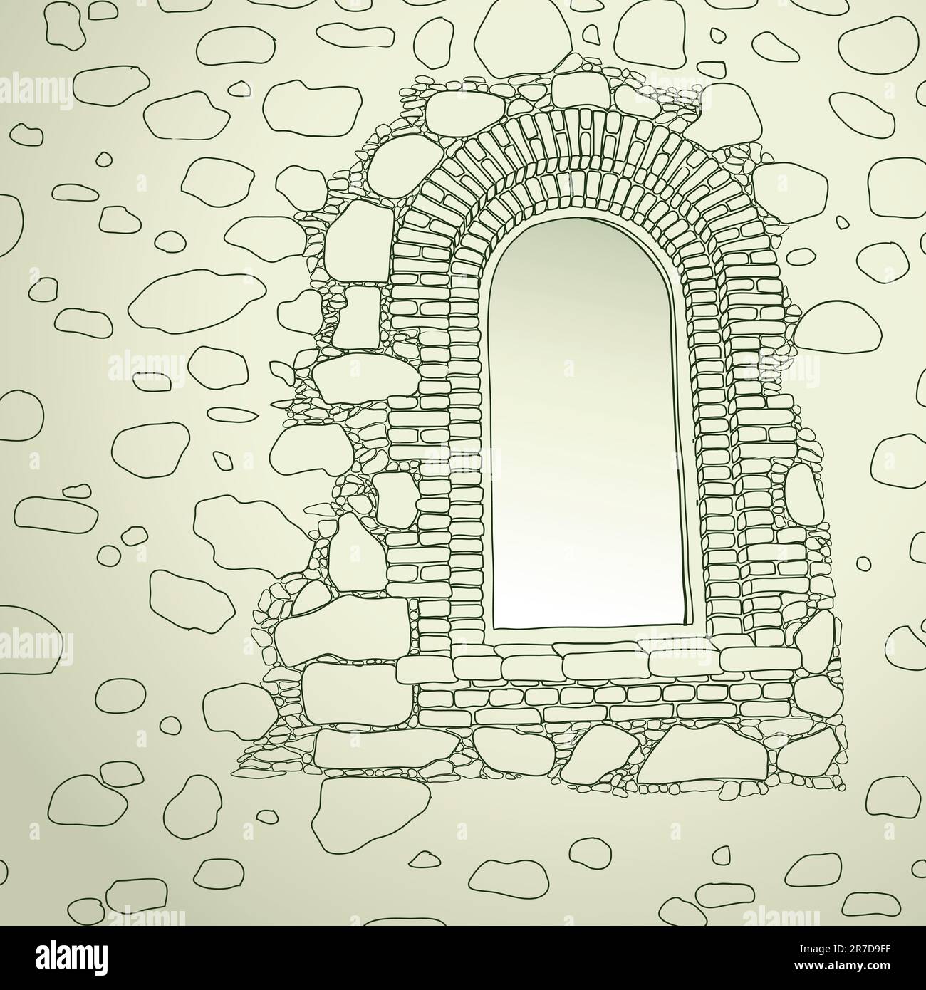 window,  this illustration may be useful as designer work Stock Vector