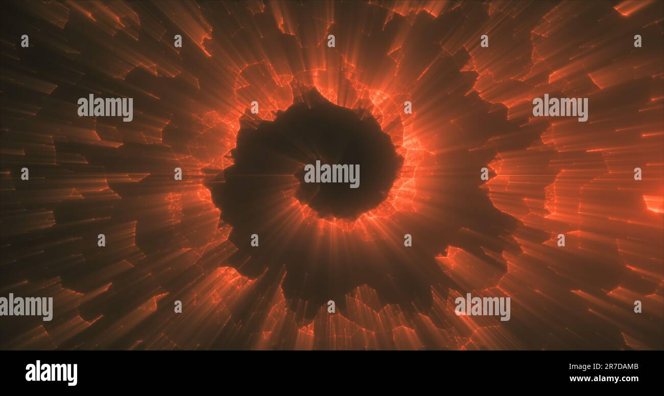 Abstract yellow orange energy magical bright glowing spiral swirl ...