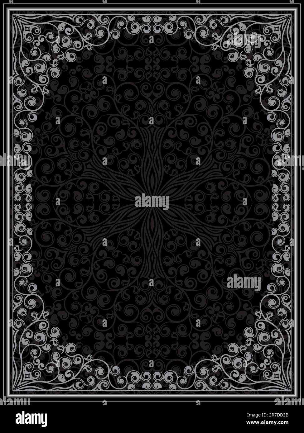 Vintage floral frame. Vector illustration Stock Vector Image & Art - Alamy