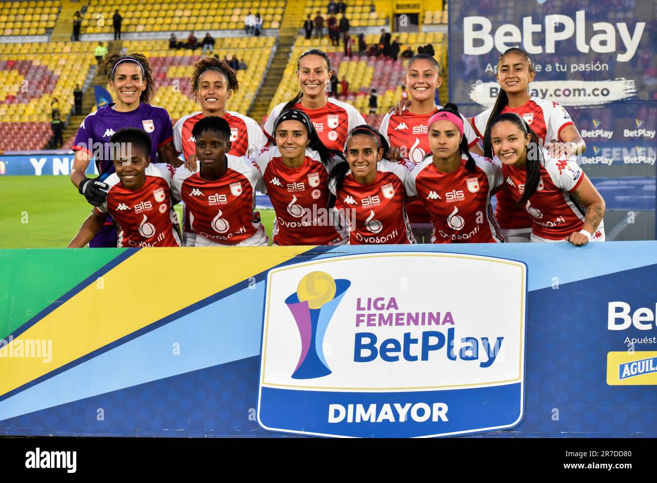 Bogota, Colombia. 14th June, 2023. Members of Independiente Santa Fe