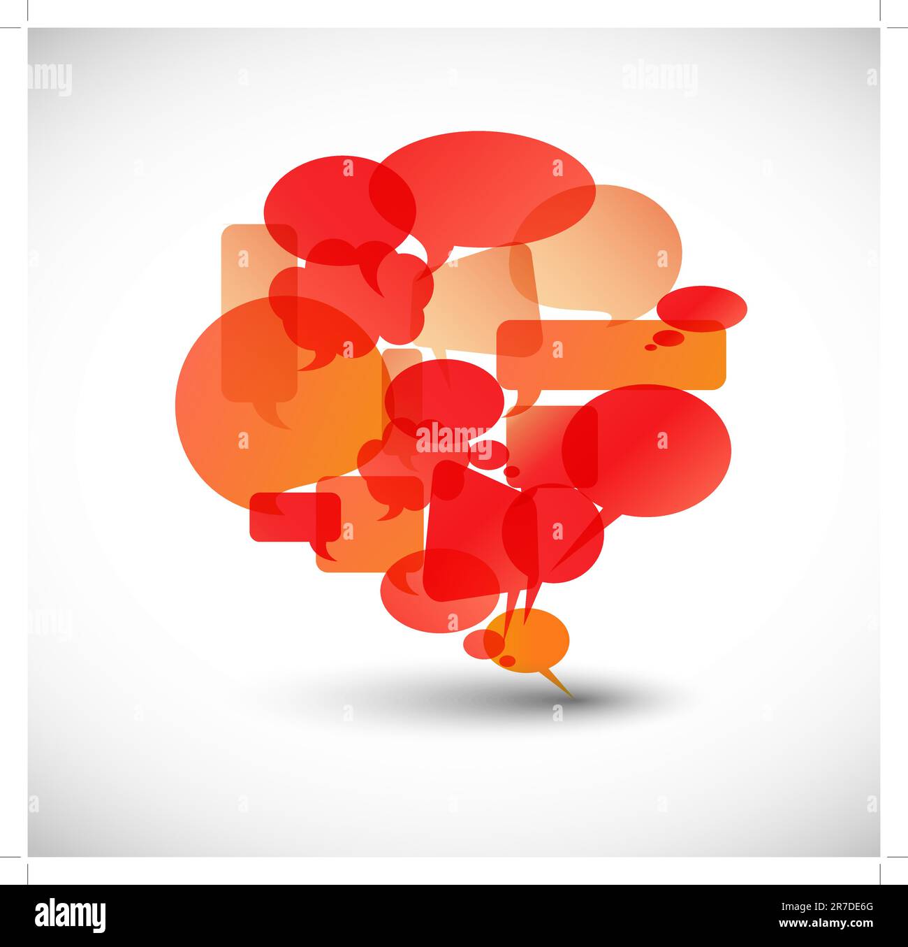 Big speech bubble made from colorful small bubbles Stock Vector Image