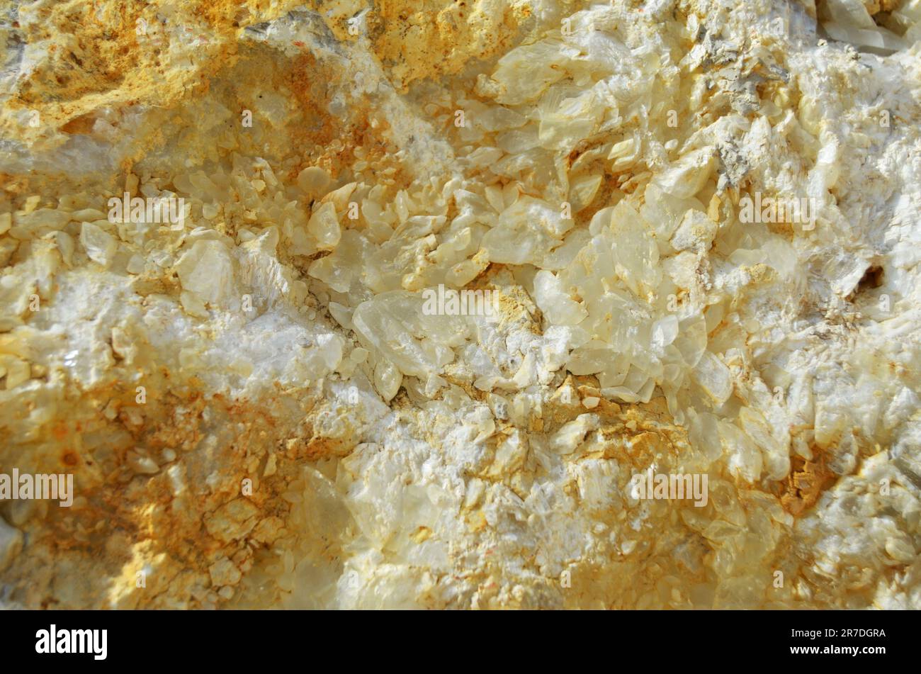 underground precious stones and minerals close-up Stock Photo