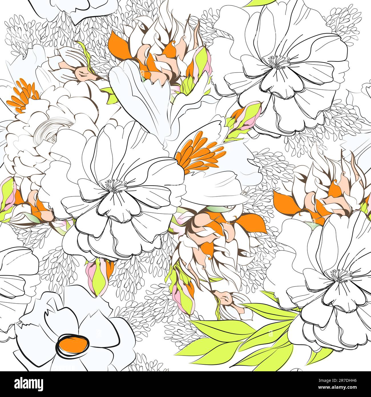 Summer seamless wallpaper Stock Vector Image & Art - Alamy