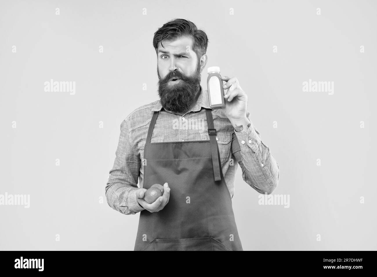 Juice shopkeeper Black and White Stock Photos &amp; Images - Alamy