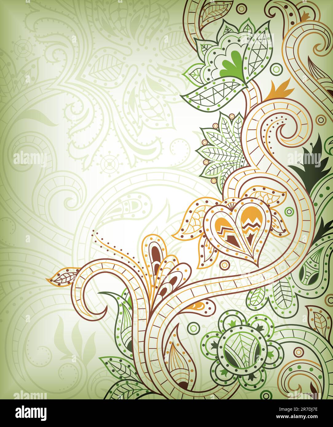 Illustration of abstract floral background Stock Vector Image & Art - Alamy