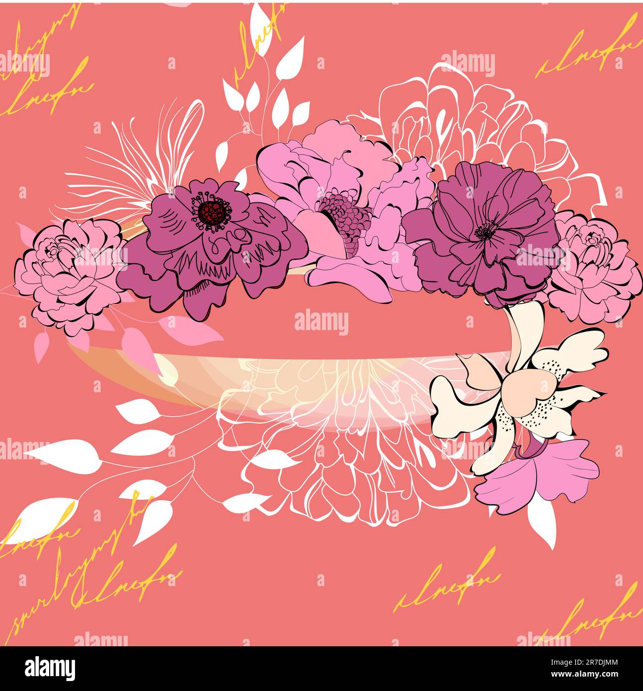 Template for decorative card Stock Vector Image &amp; Art - Alamy