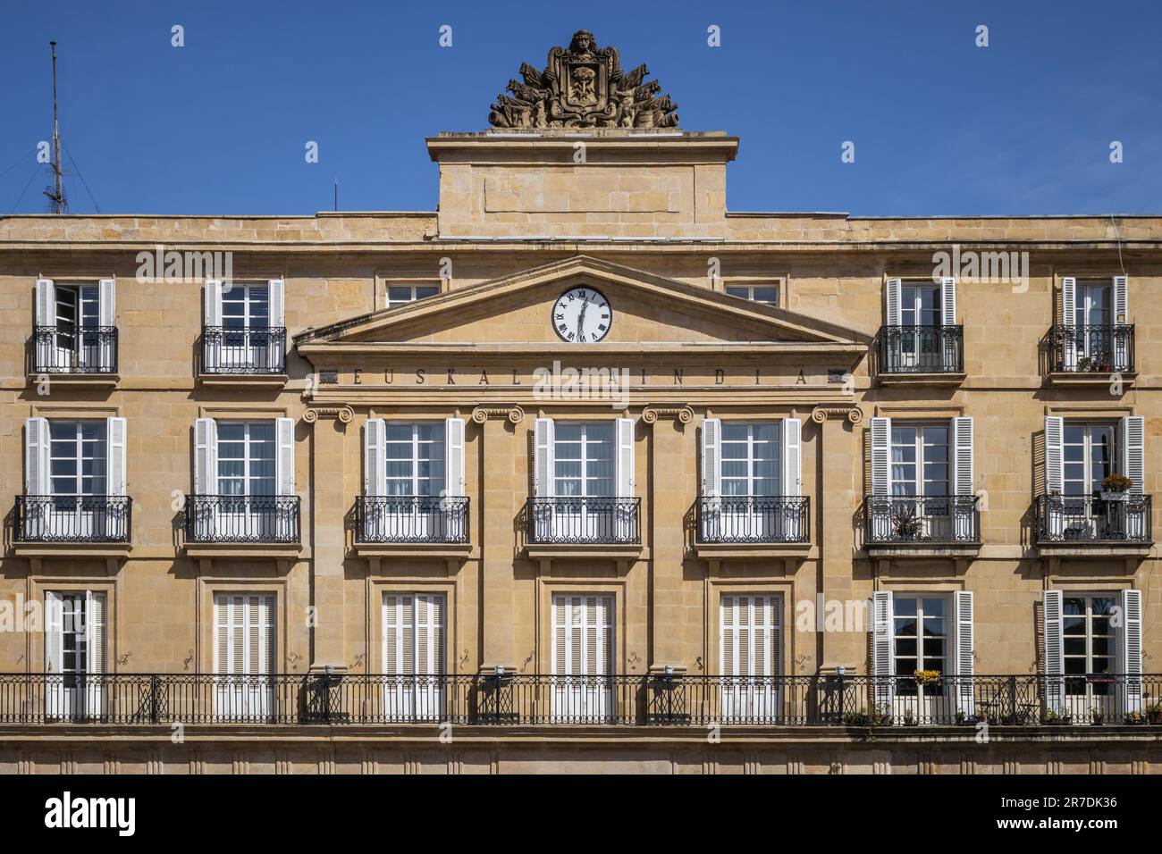 Bilbao, Spain - 28 March 2023: Facade of Euskaltzaindia, The Royal ...