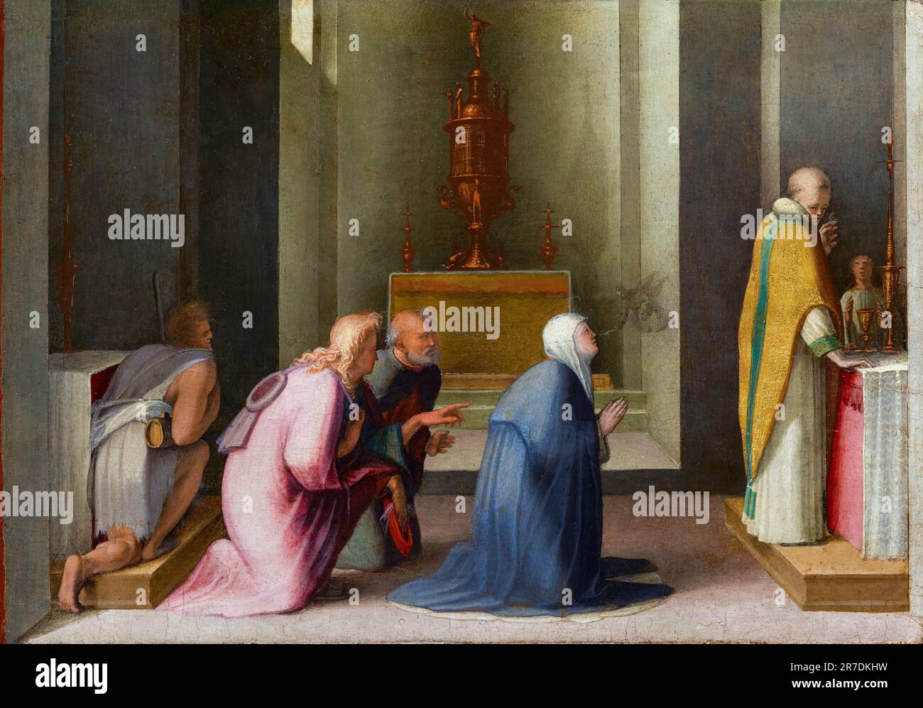 The miraculous communion of saint catherine of siena hi-res stock ...