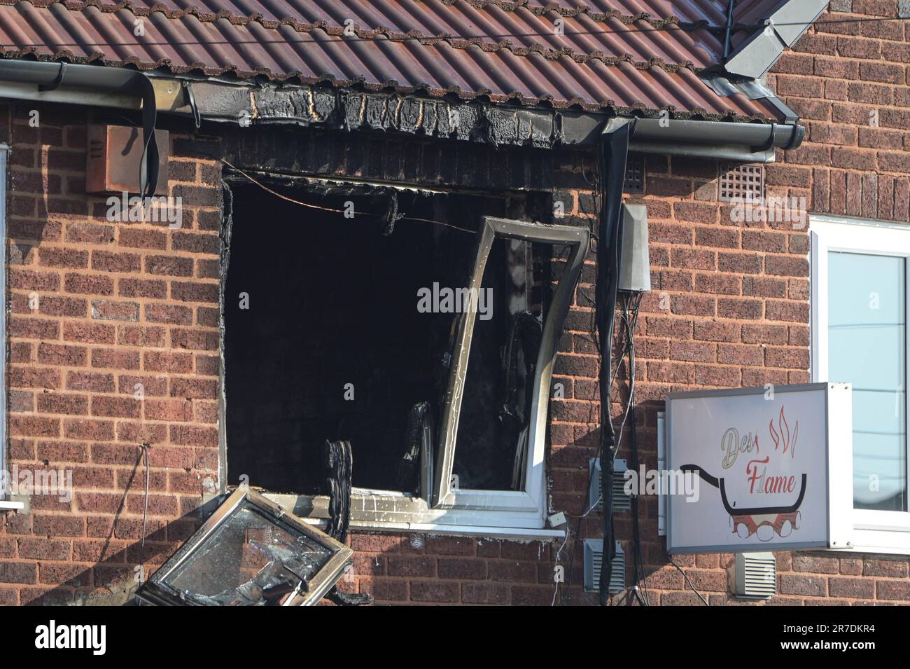 Lea Village Road, Birmingham 15th June 2023 Fifty Firefighters are at