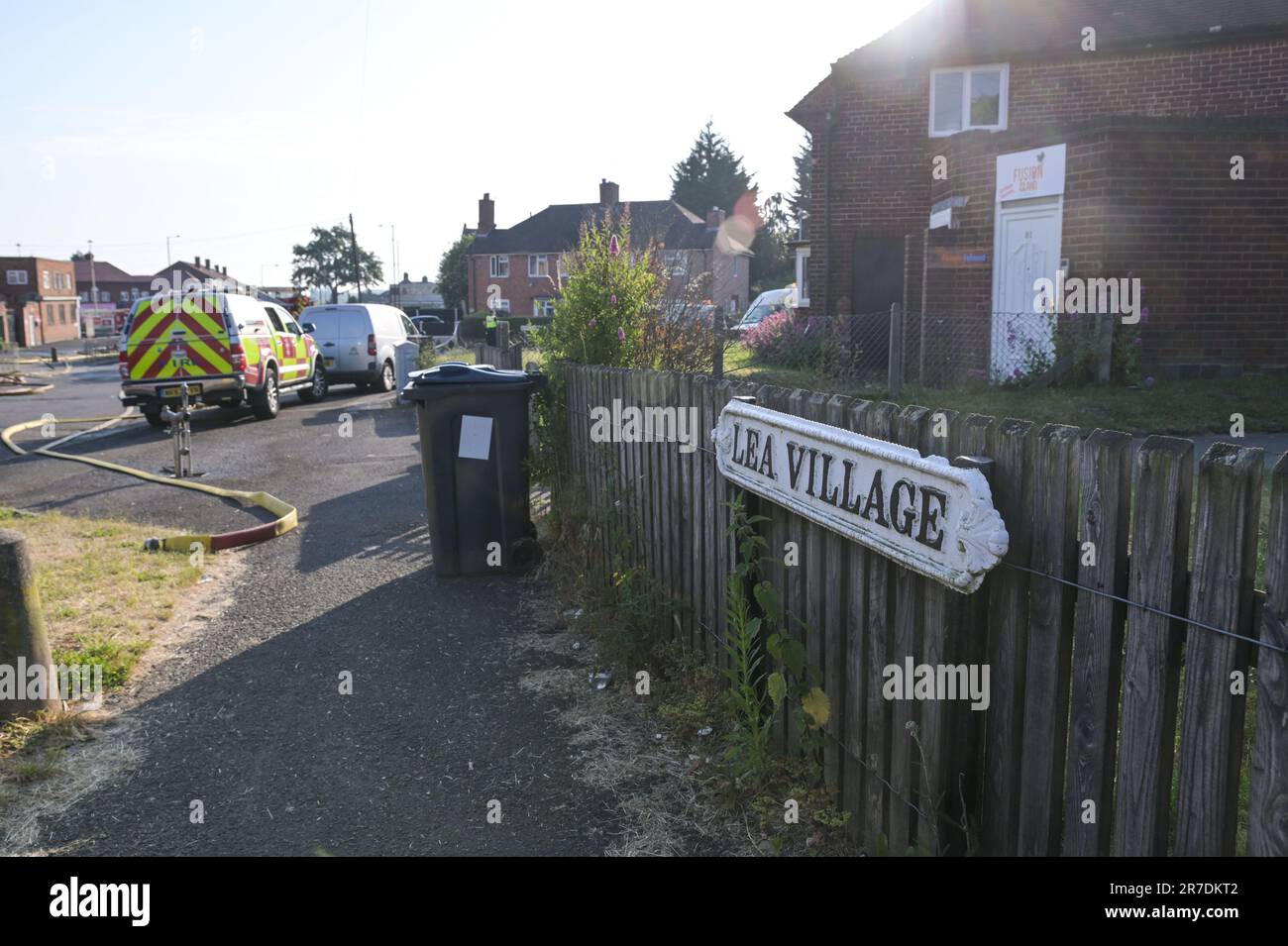 Lea Village Road, Birmingham 15th June 2023 Fifty Firefighters are at