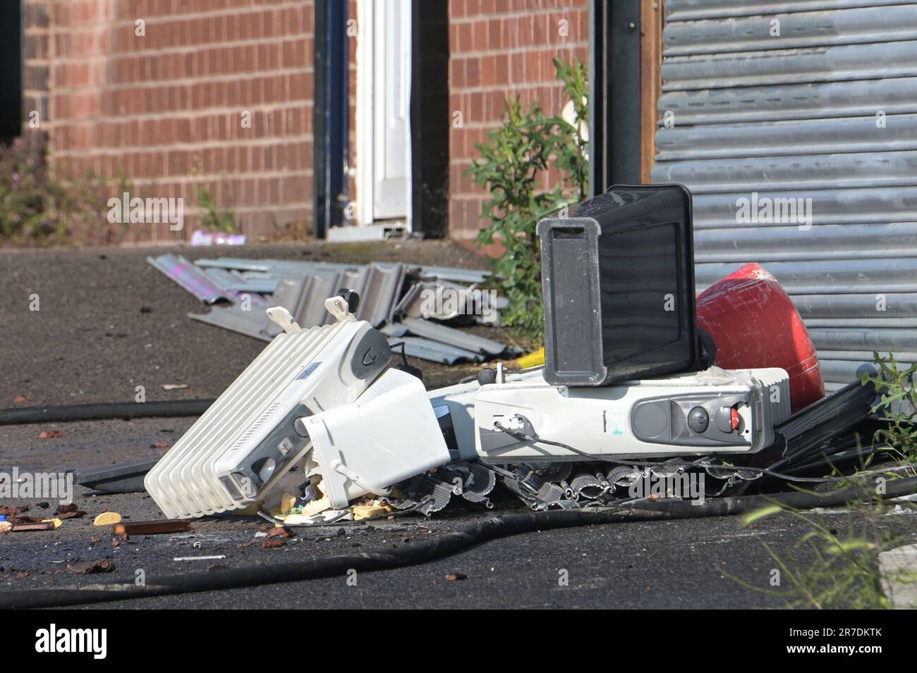 Lea Village Road, Birmingham 15th June 2023 Fifty Firefighters are at