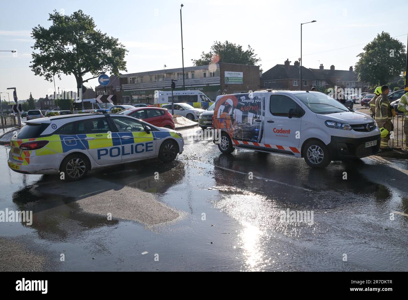Lea Village Road, Birmingham 15th June 2023 Fifty Firefighters are at