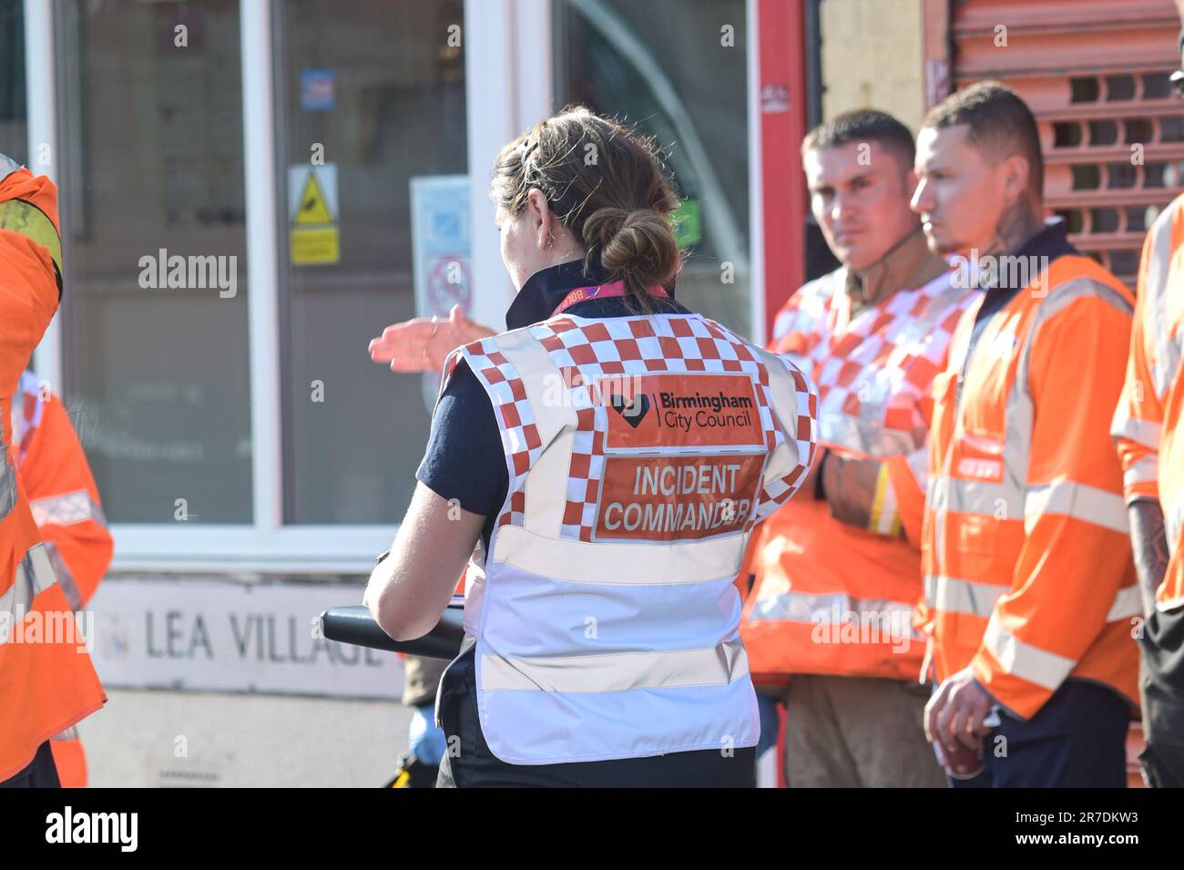 Lea Village Road, Birmingham 15th June 2023 Fifty Firefighters are at