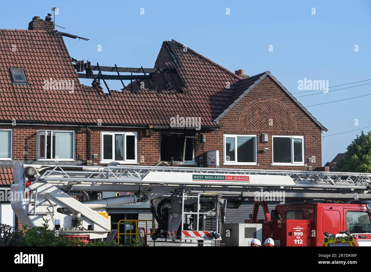 Lea Village Road, Birmingham 15th June 2023 Fifty Firefighters are at