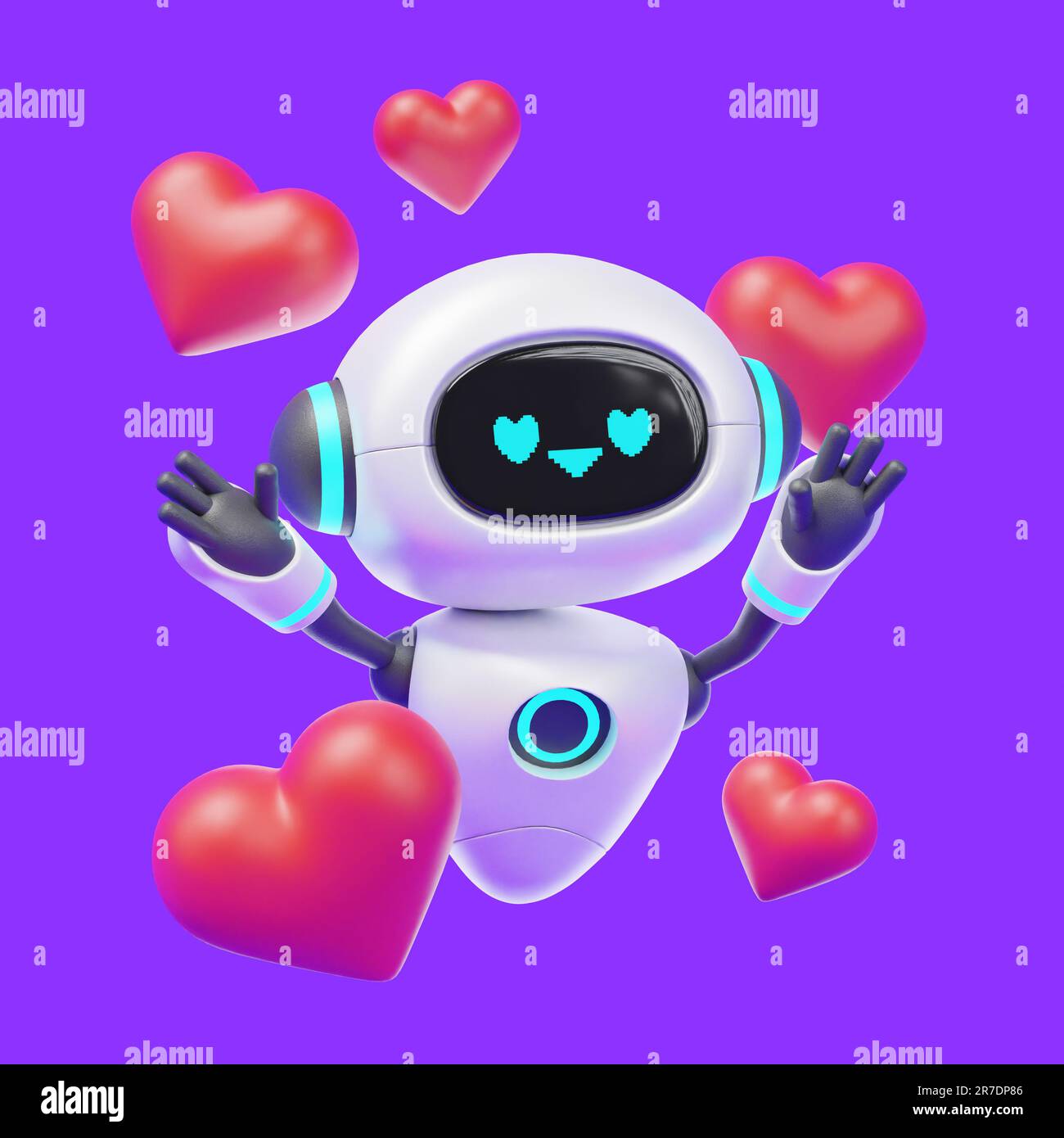 ai artificial intelligence robot, happy emotion Stock Photo Alamy