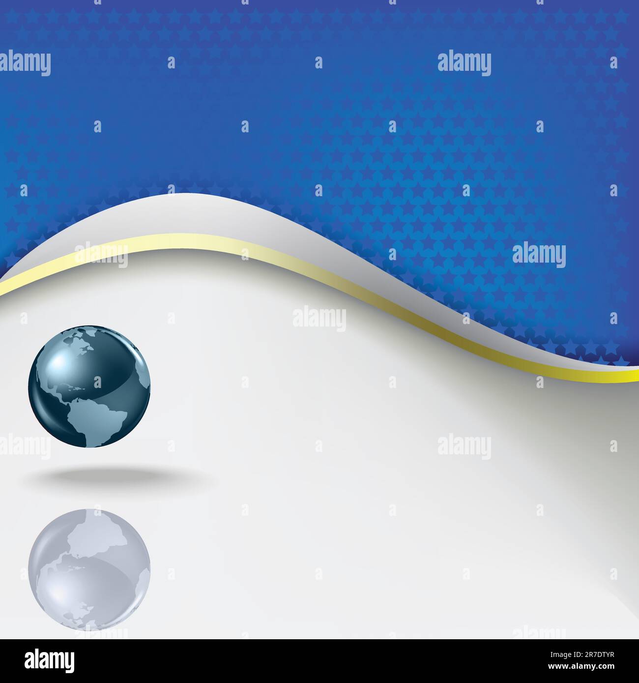 Abstract stars background with globe on white Stock Vector Image & Art ...