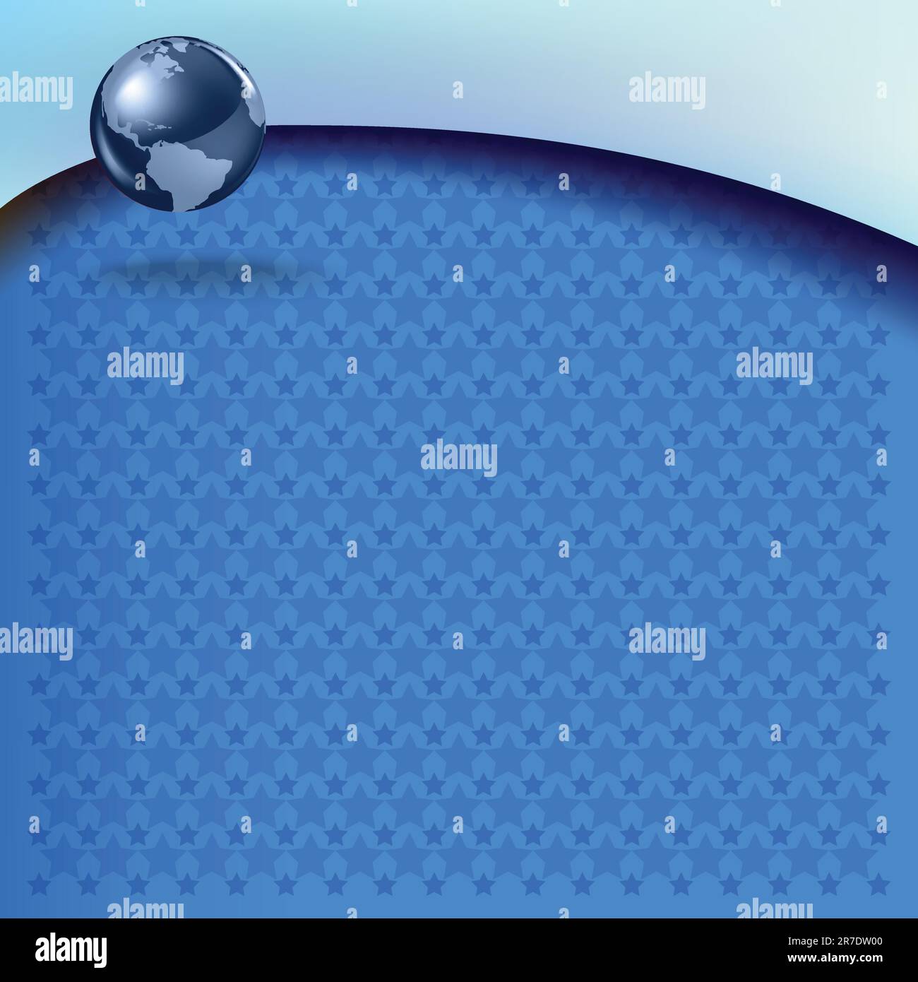 Abstract stars background with planet earth on blue Stock Vector Image ...