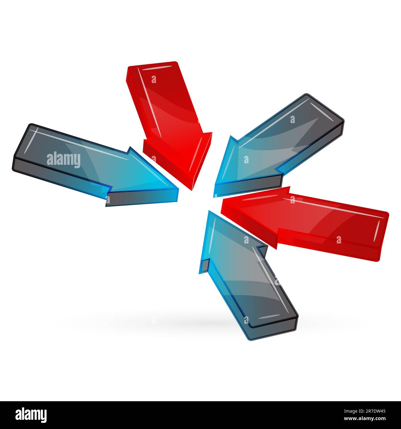 illustration of vector arrows on white background Stock Vector Image ...