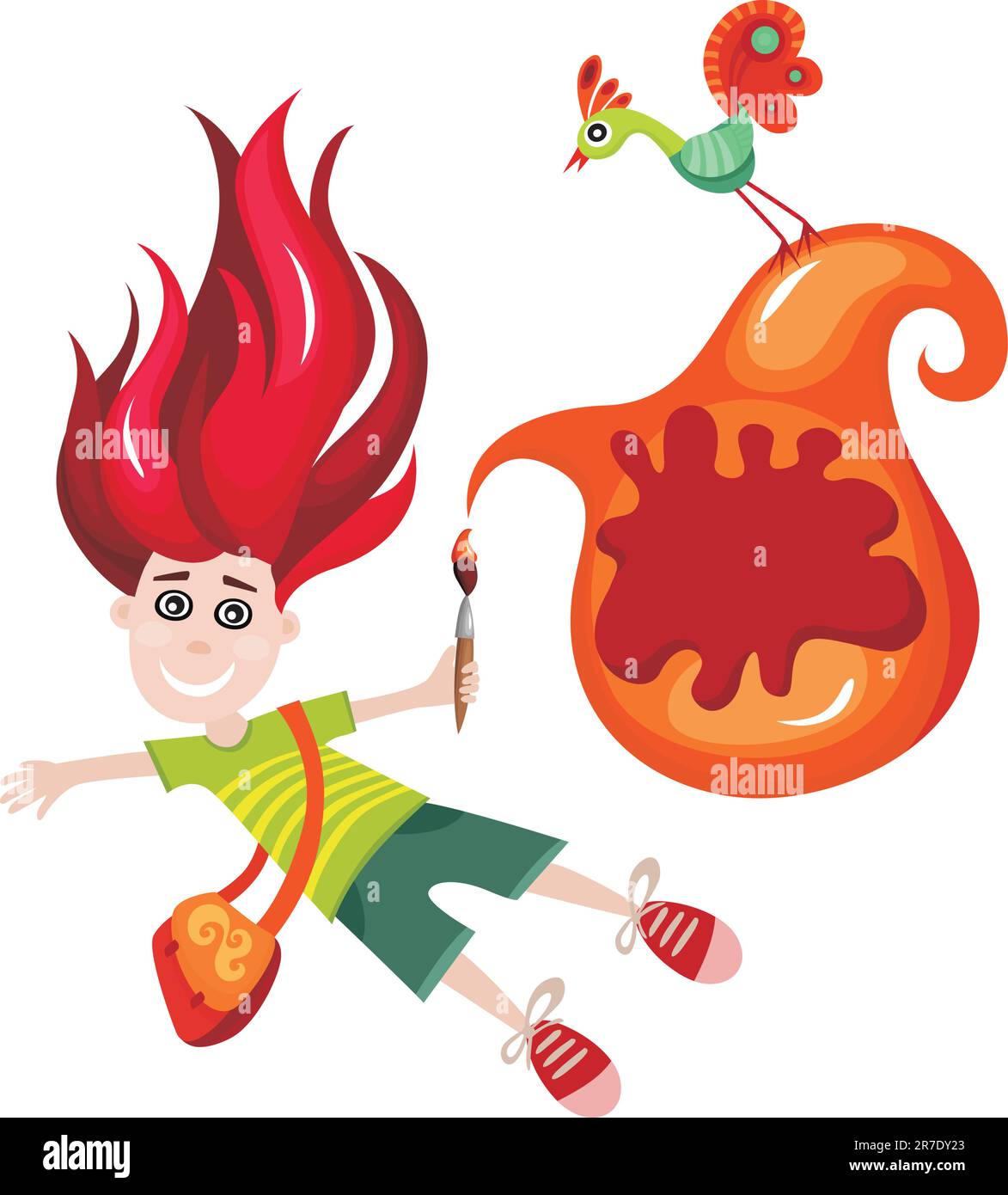 vector illustration of a cute boy Stock Vector Image & Art - Alamy
