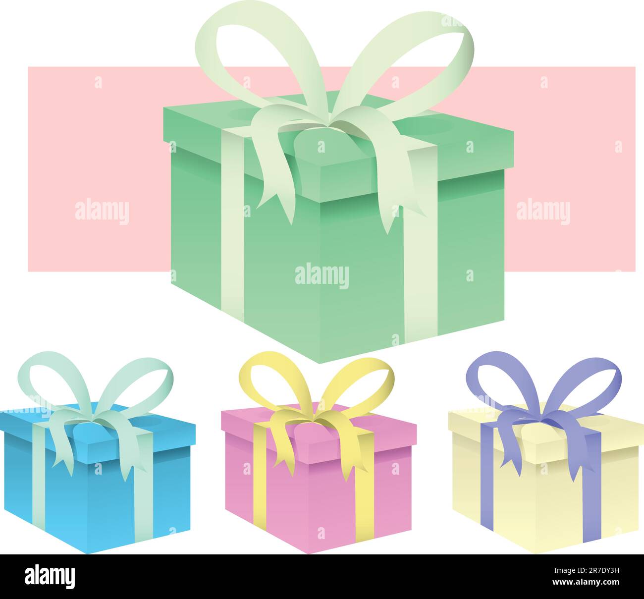 This is a vector illustration of a set of presents Stock Vector Image ...