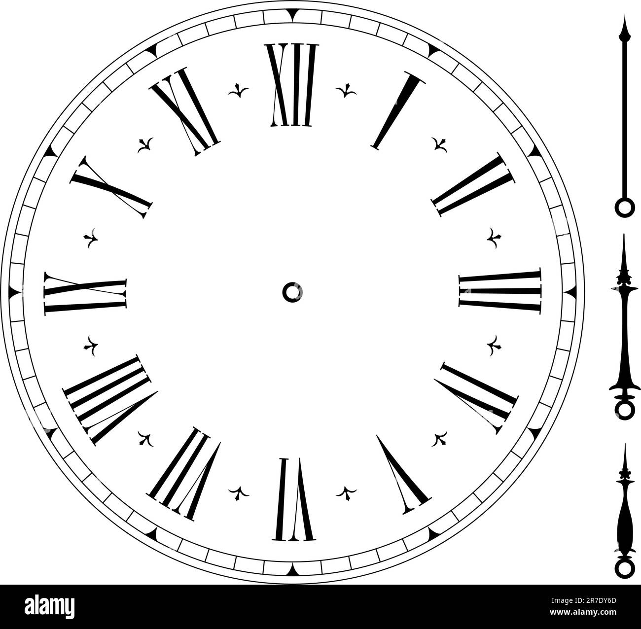 illustration of an old clock face, eps8 vector Stock Vector Image & Art