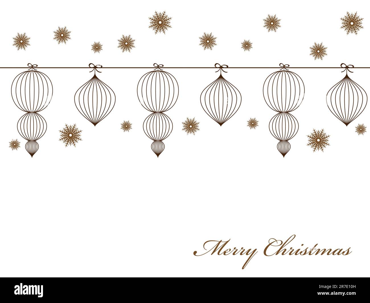 Vector greeting Christmas card Stock Vector Image & Art - Alamy
