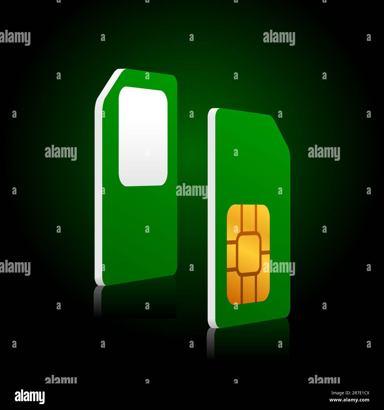 green sim card Stock Vector Image & Art Alamy