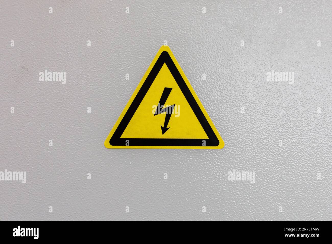 Energy Safety Topics - High Voltage Sign Stock Photo