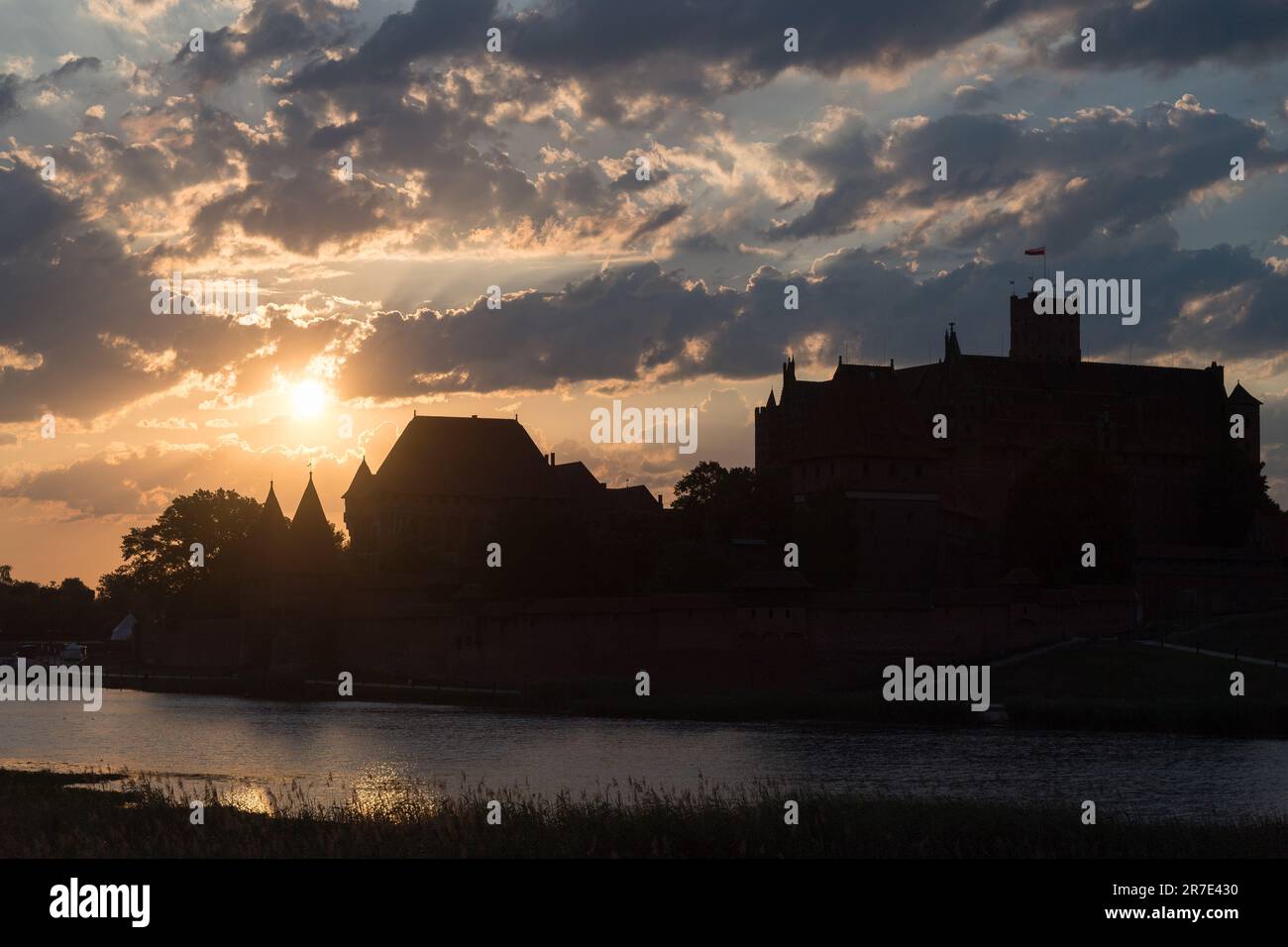 High Castle with the toilet tower (dansker) of Teutonic Order castle ...