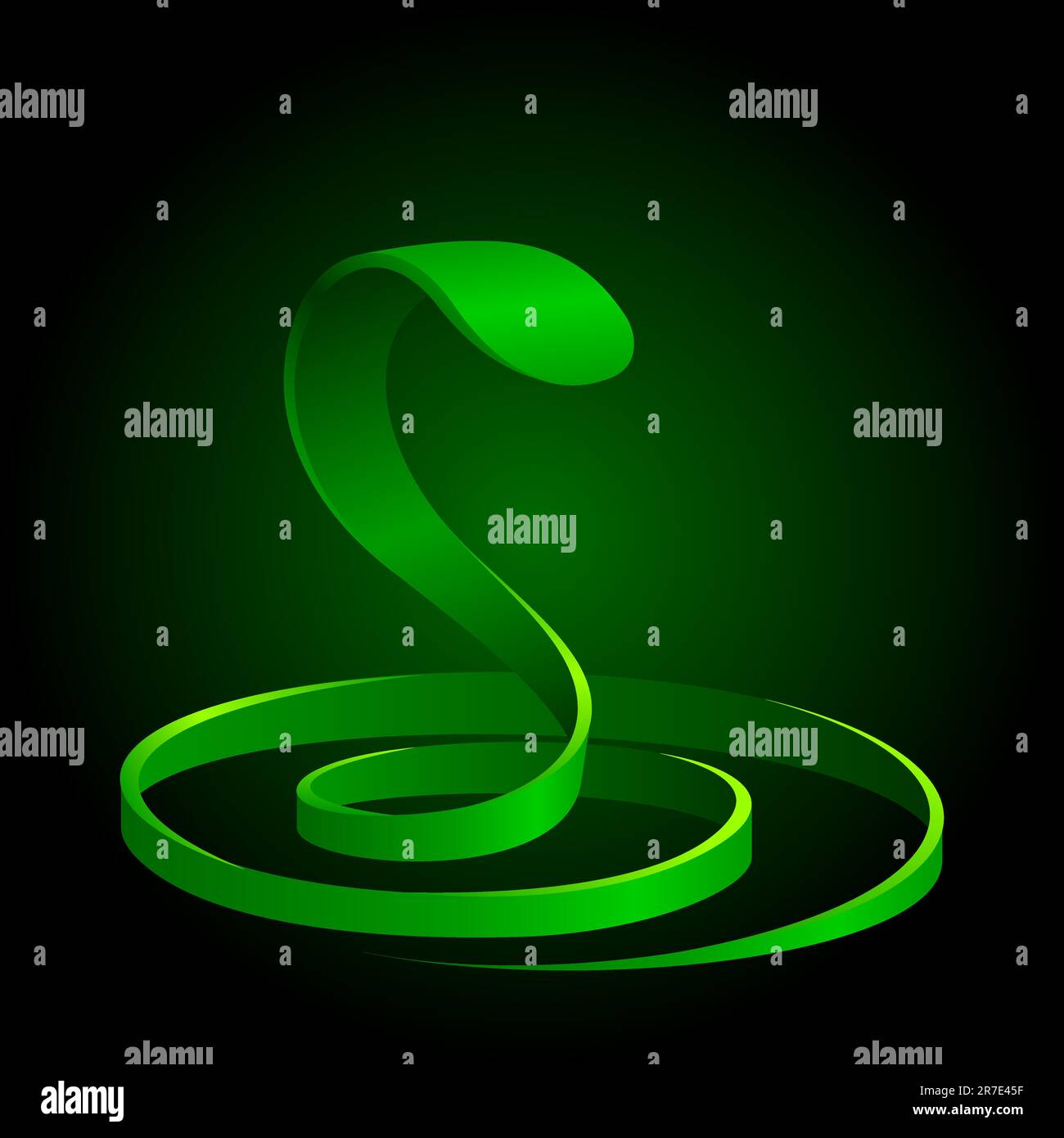 simplistic snake vector graphics Stock Vector