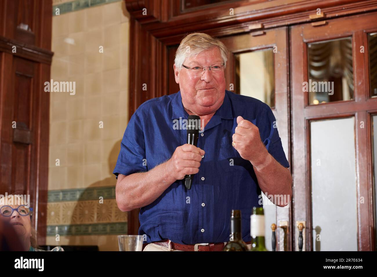 Edward Stourton at the Oldie Literary Lunch 13-06-23 Confessions: A life re-examined; Stock Photo