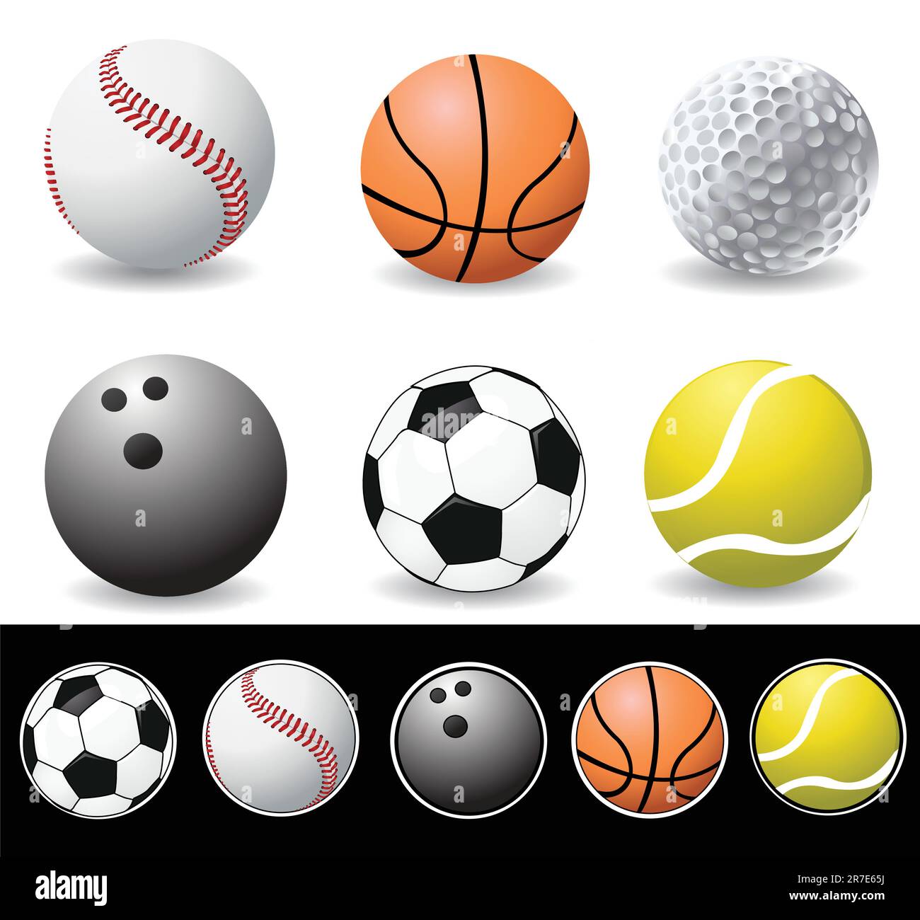 vector illustration of sport balls Stock Vector Image & Art - Alamy
