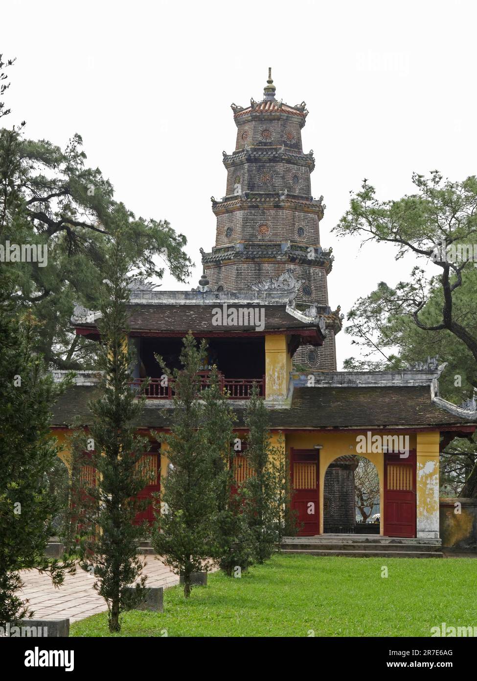 Vietnam, Thua Thien Hue Province, Hue City, listed at World Heritage site by Unesco, Forbidden City or Purple City in the Heart of Imperial City, Thie Stock Photo