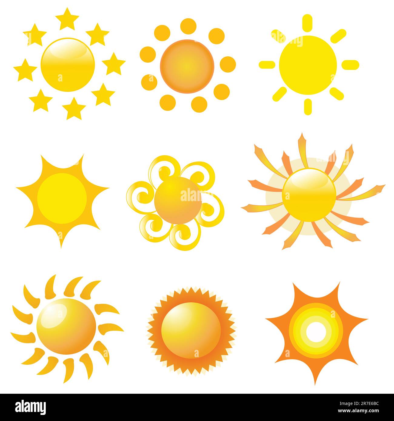 Sun Vector Illustration Stock Vector Image And Art Alamy