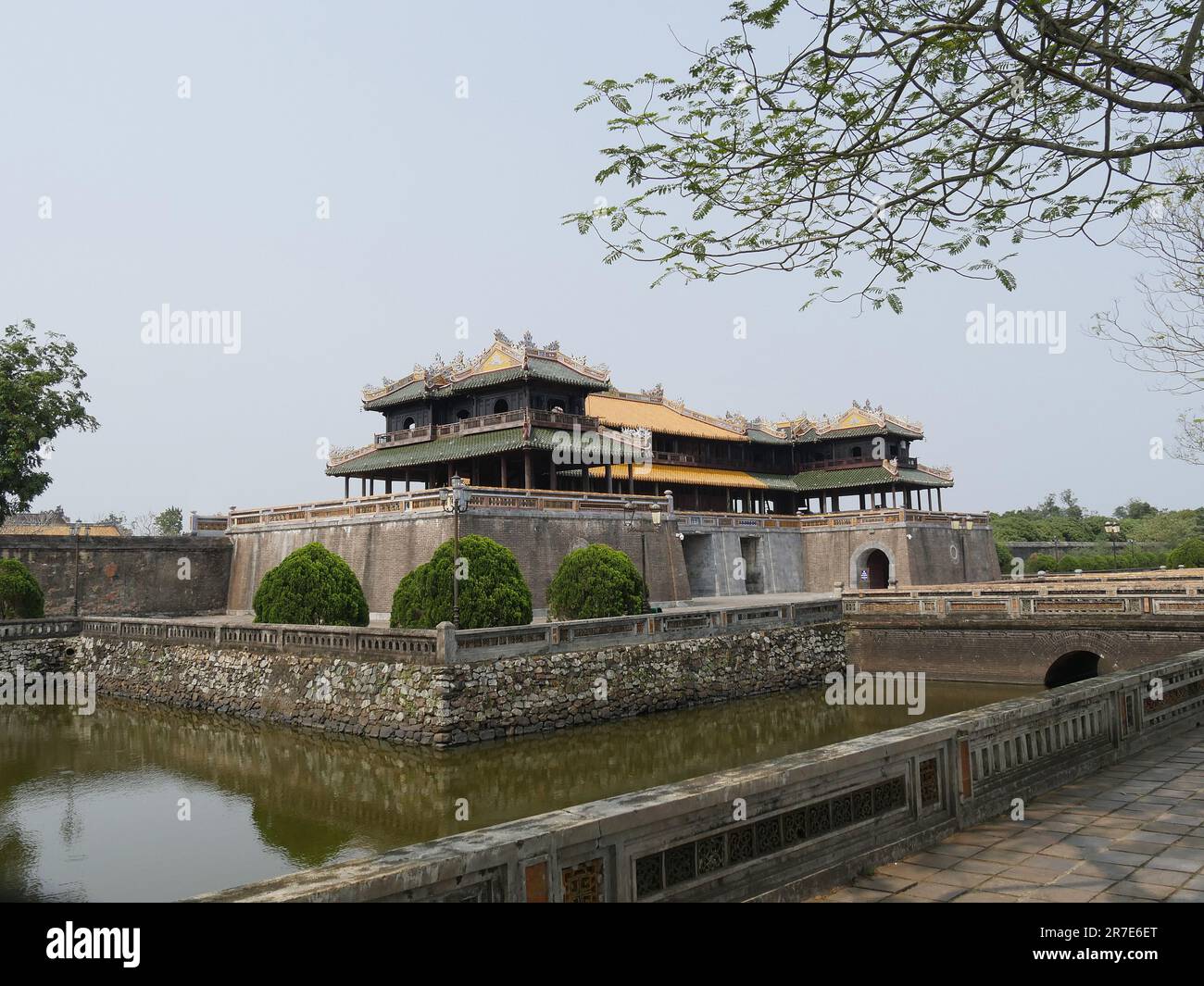 Vietnam, Thua Thien Hue Province, Hue City, listed at World Heritage site by Unesco, Forbidden City or Purple City in the Heart of Imperial City Stock Photo