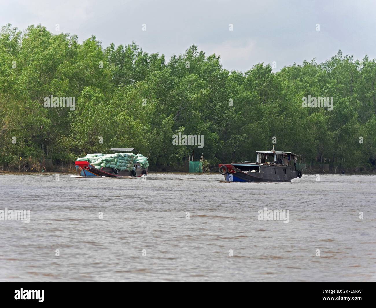 Vietnam, Mekong Delta, boat Stock Photo