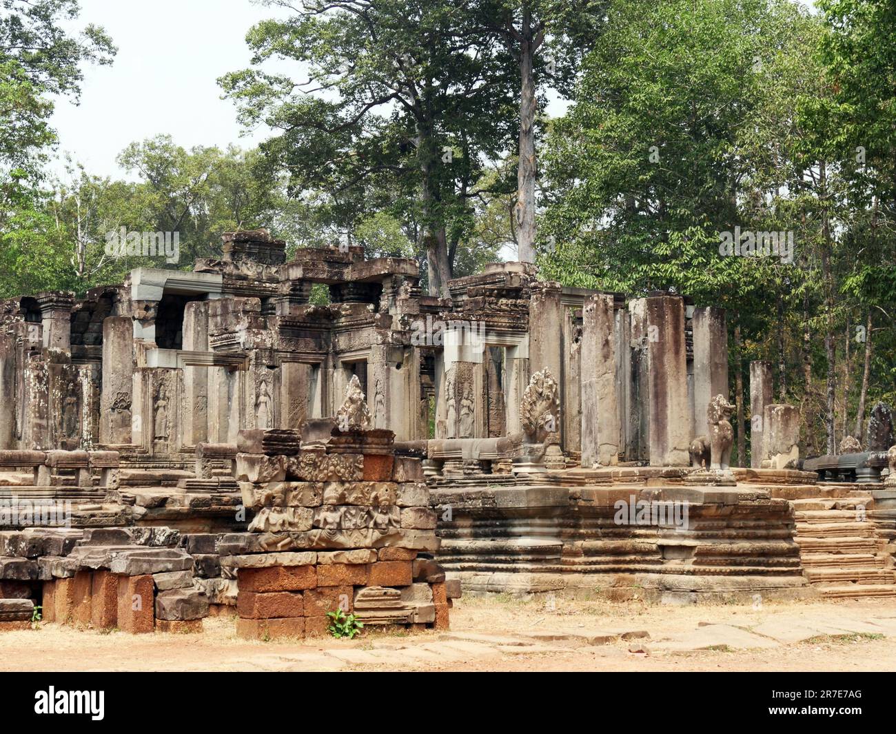 BayonTemple, Siem Reap Province, Angkor's Temple Complex Site listed as World Heritage by Unesco in 1192, built by King Jayavarman VII between XIIth a Stock Photo