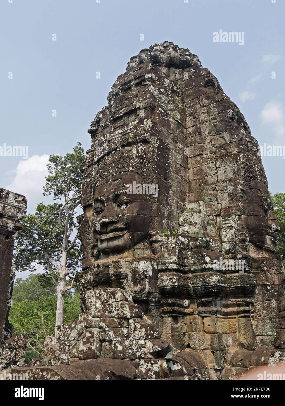 BayonTemple, Siem Reap Province, Angkor's Temple Complex Site listed as World Heritage by Unesco in 1192, built by King Jayavarman VII between XIIth a Stock Photo